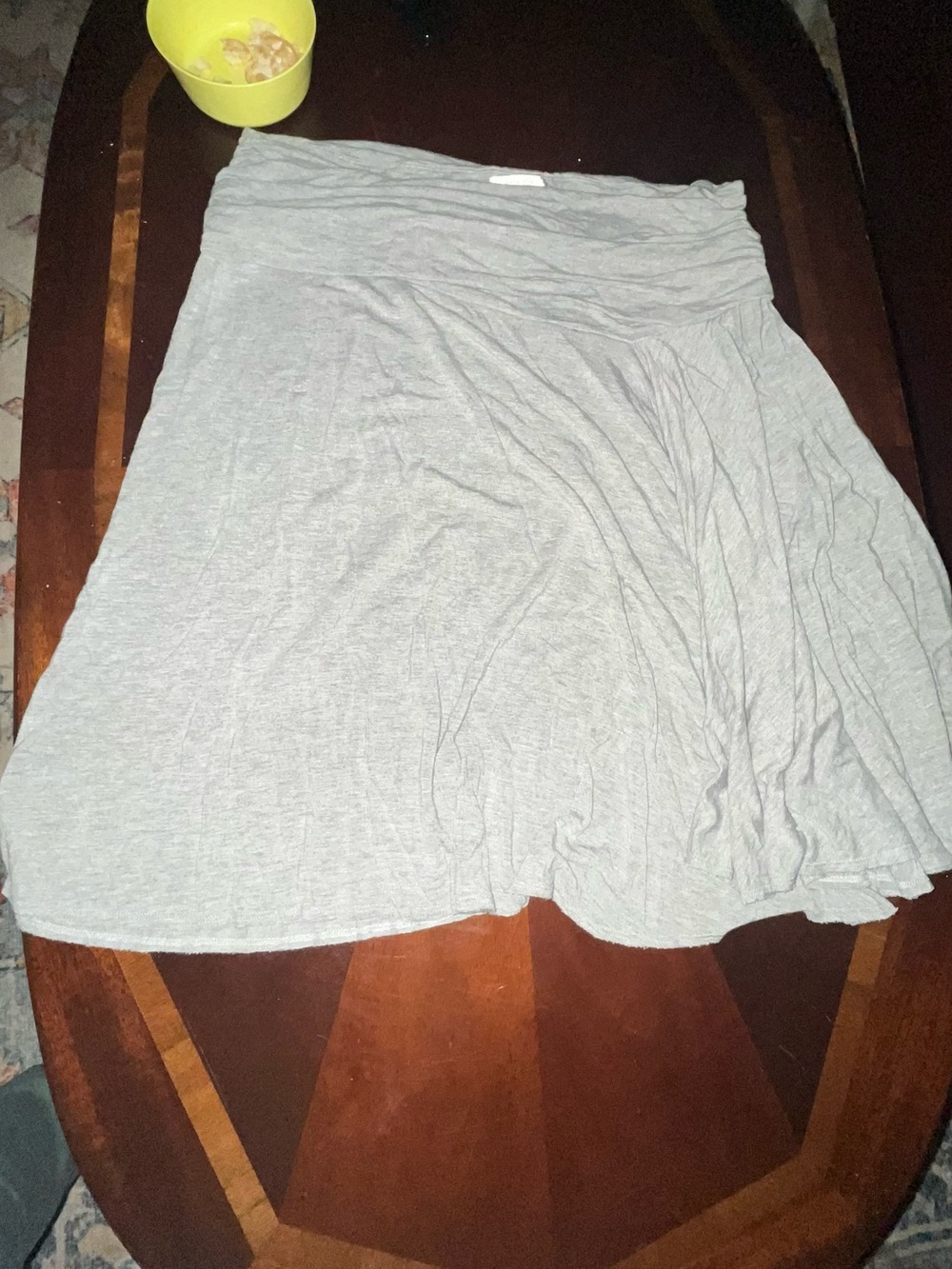 Sophia Max Light Heather Gray Jersey Circle Skirt